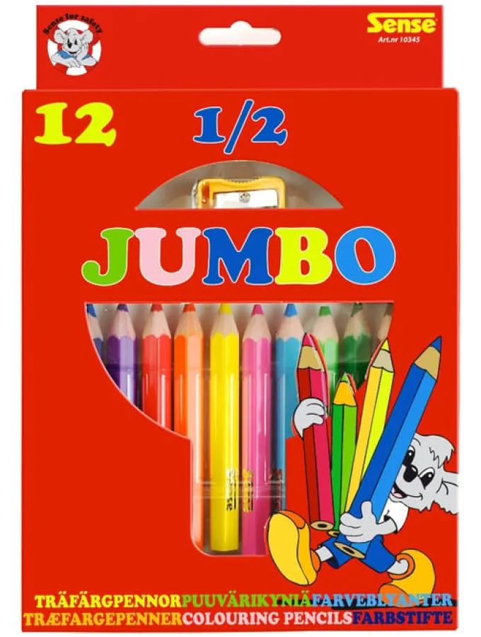 Buntstifte - 1/2 Jumbo, 12 Stk.