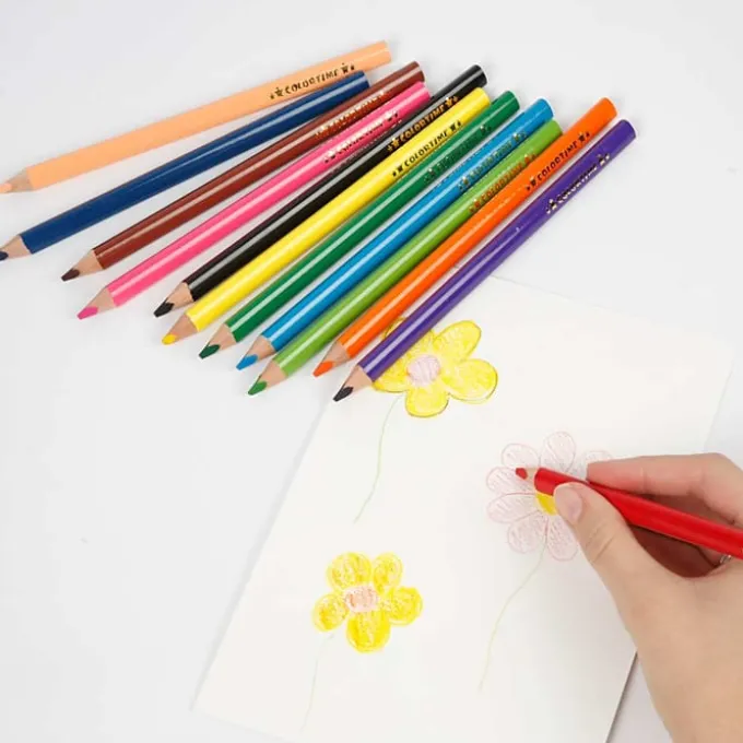 Buntstifte Jumbo - verschiedene Farben, 12 Stk.