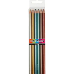 Buntstifte - metallic, 6 Stk.