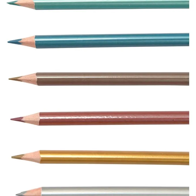Buntstifte - metallic, 6 Stk.