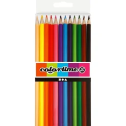 Buntstifte - verschiedene Farben, 12 Stk.