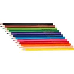 Buntstifte - verschiedene Farben, 12 Stk.