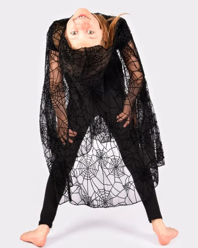 Cape mit Spinnennetzen