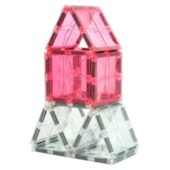 Cleverclixx | Glitter transparent/pink, 16 Stk
