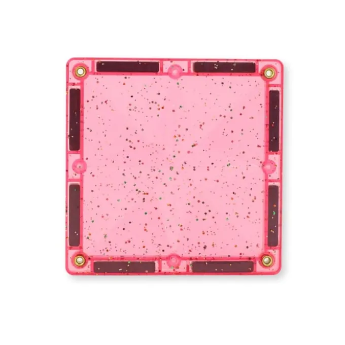 Cleverclixx | Glitter transparent/pink, 16 Stk