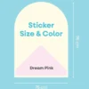 Cleverclixx | Magnetfolie 95 × 75 cm, Dream Pink