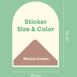 Cleverclixx | Magnetfolie 95 × 75 cm, Mocha Cream