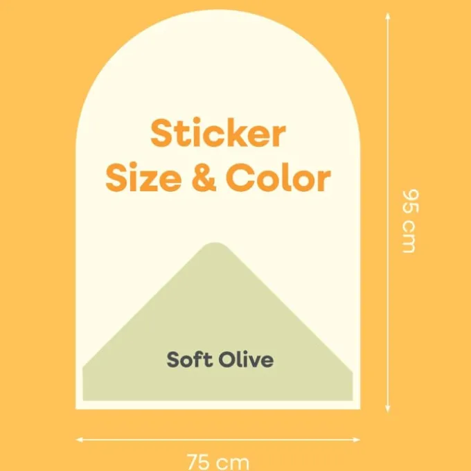 Cleverclixx | Magnetfolie 95 × 75 cm, Soft Olive