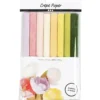Crepepapier - pastel, 8 Rollen