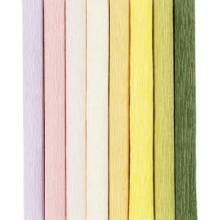 Crepepapier - pastel, 8 Rollen