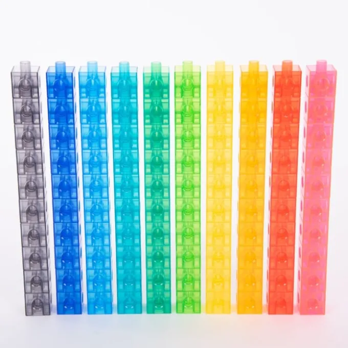 Cubes 2 cm - transparent, 100 Stk.