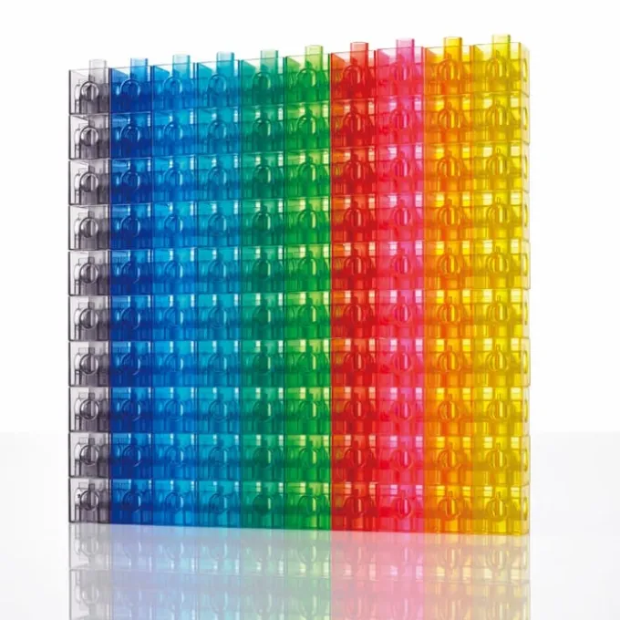 Cubes 2 cm - transparent, 100 Stk.