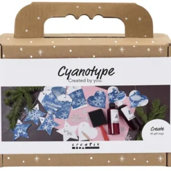 Cyanotypie (Lichtdruck) - Geschenkanhänger, 36 Stk
