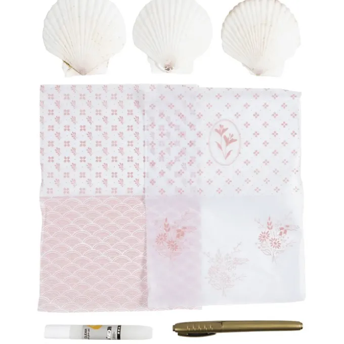 Decoupage-Set - Muschelschalen, 3 Stk.