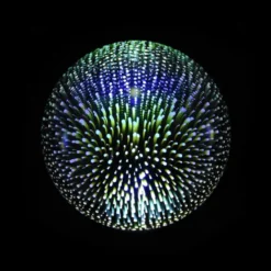 3D Glaslampe mit LED-Licht