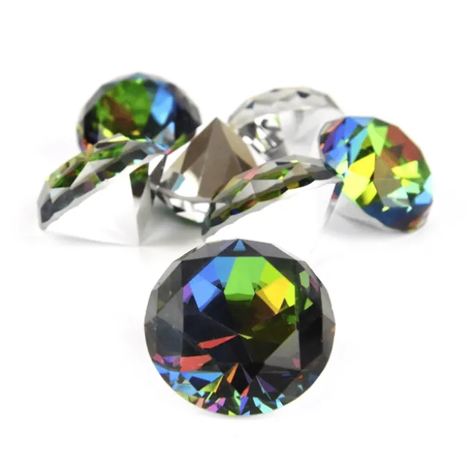 Diamanten Ø 3 cm - Regenbogen - 12 Stk.