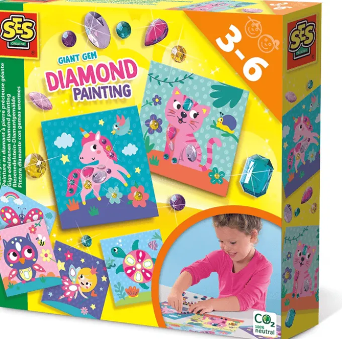 Diamant Mosaik - mit großen Edelsteinen