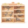 Dinosaurier aus Holz, 8 Teile
