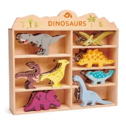 Dinosaurier aus Holz, 8 Teile