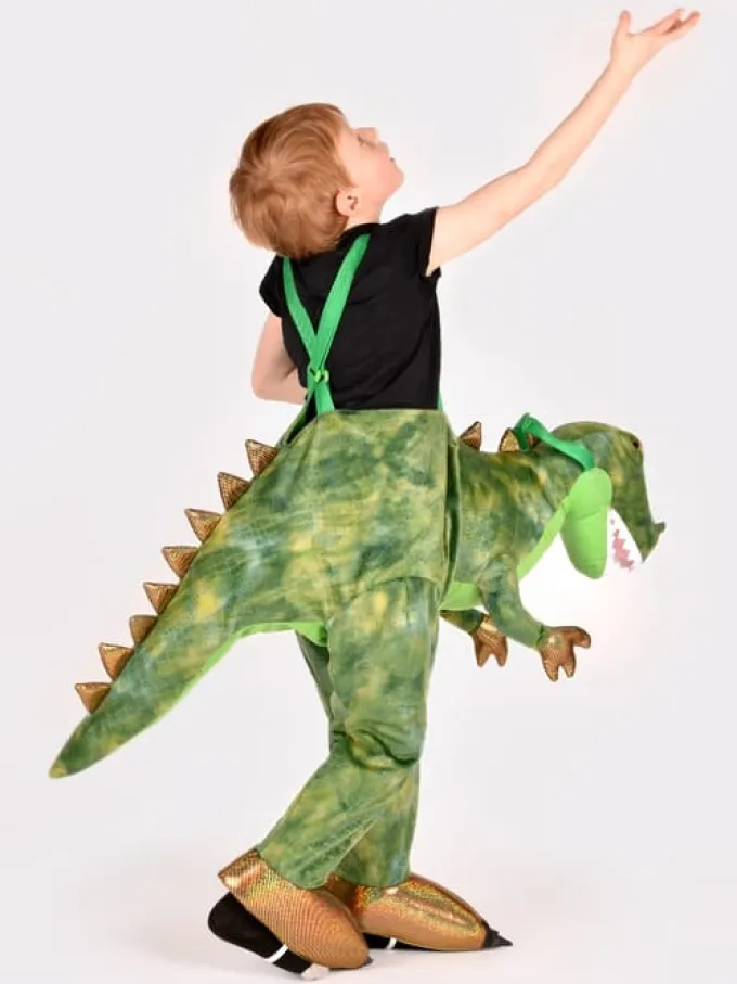 Dinosaurier zum Reiten, grün