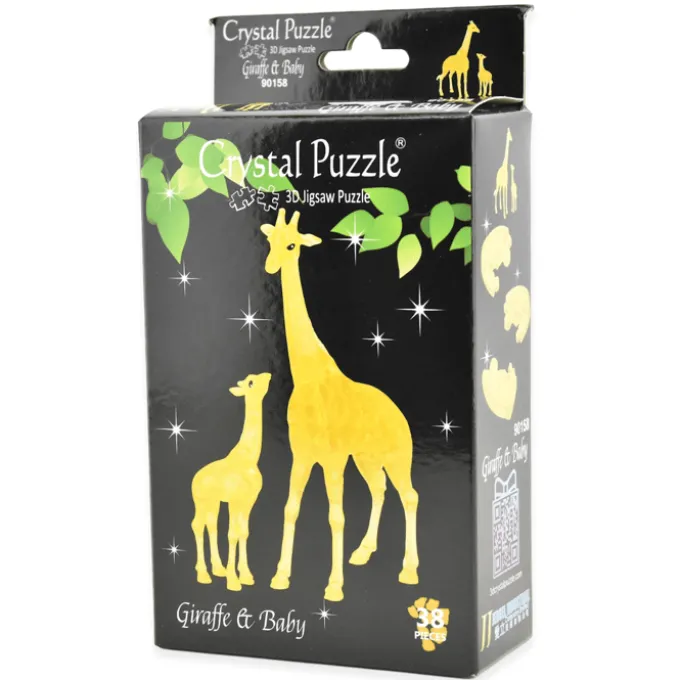 3D Kristallpuzzle - Giraffen, 38 Teile