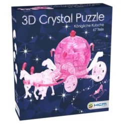 3D Kristallpuzzle - Märchenkutsche, 67 Teile