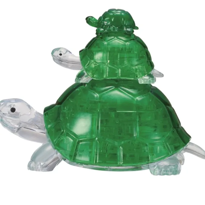 3D Kristallpuzzle - Schildkröten, 37 Teile