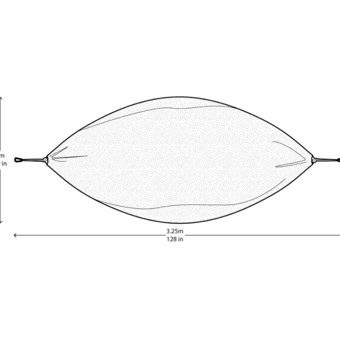 Doppelte Reisehängematte (Mesh) – Sand