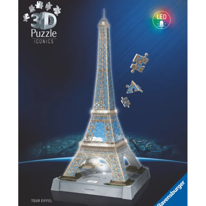 3D-Puzzle LED mit 216 Teilen – Eiffelturm