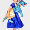 Drache zum Reiten, hellblau
