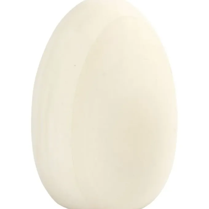 Ei aus Holz – H: 8 cm, 1 Stk.