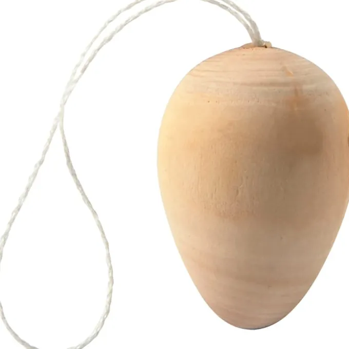 Eier aus Holz zum Aufhängen, 15 Stk.