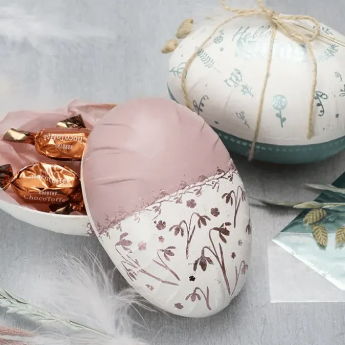 Eier aus Pappe - zweiteilig, 2 Stk.