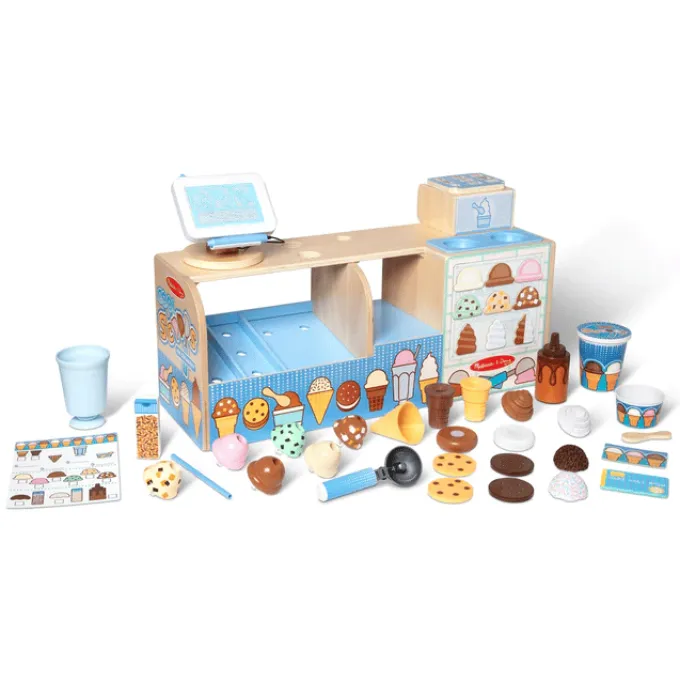 Eiskiosk aus Holz, 42 Teile
