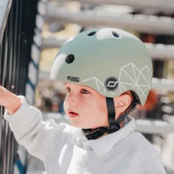 Fahrradhelm für Babys, 45-51cm - Green Lines