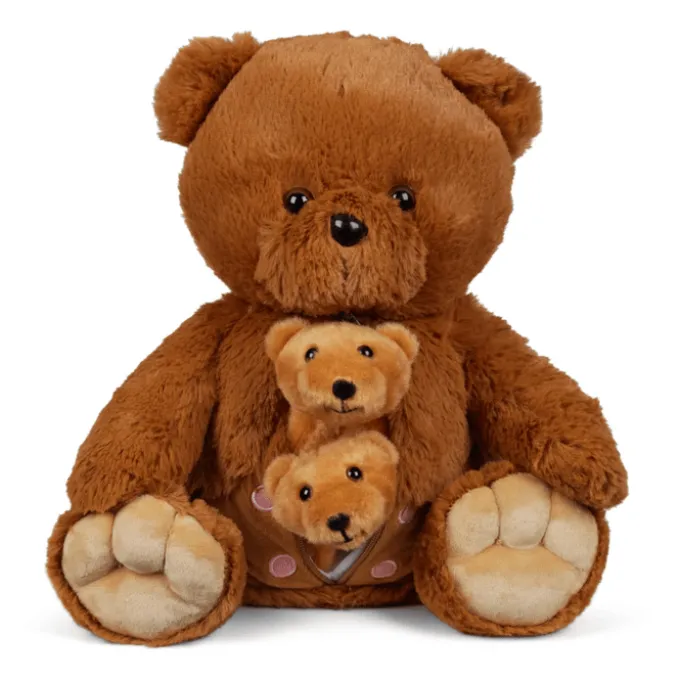 Familienkuscheltier – Bärenmutter mit Jungen