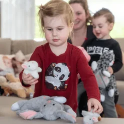 Familienkuscheltier – Hase mit Jungen