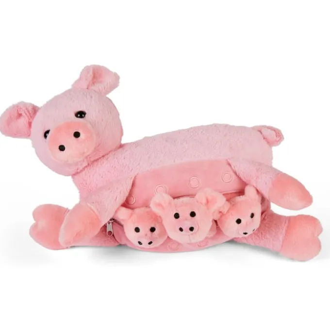 Familienkuscheltier – Schweinemama mit Ferkeln