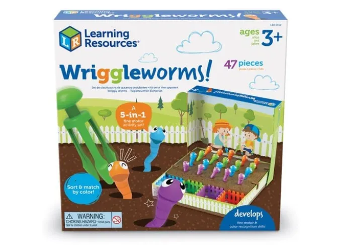 Feinmotorisches Lernspiel - Wurmgarten