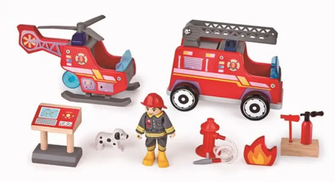 Feuerwache aus Holz - 13 Teile