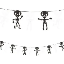 Filzgirlande - Skelette, 300 cm