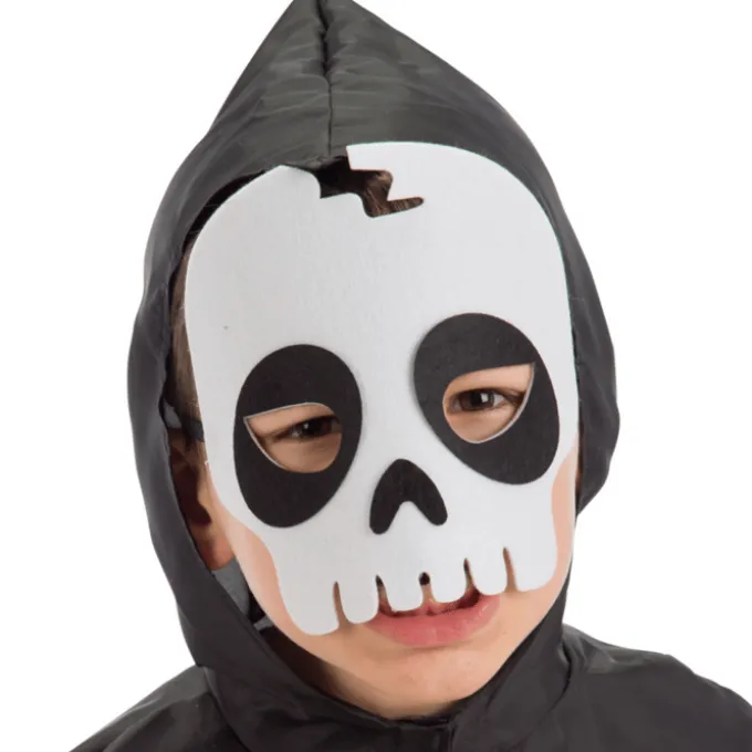 Filzmaske - Skelett, Gr. 3-8 Jahre