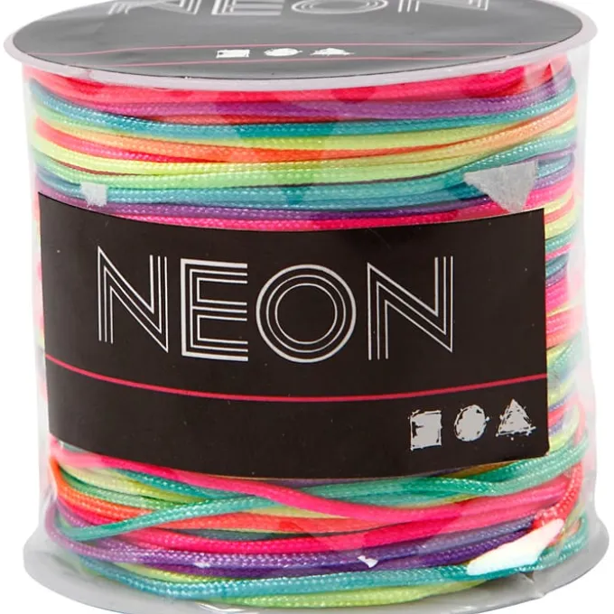 Flechtschnur aus Nylon - neon, 28 m