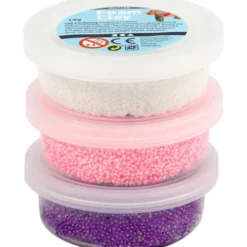 Foam Clay, 3 x 14 g - Lila/Pink/Weiß