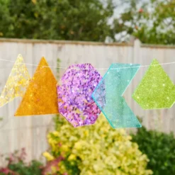 Formen - bunt mit Glitzer, 21 Stk