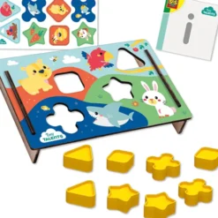 Formsortierpuzzle mit Farben