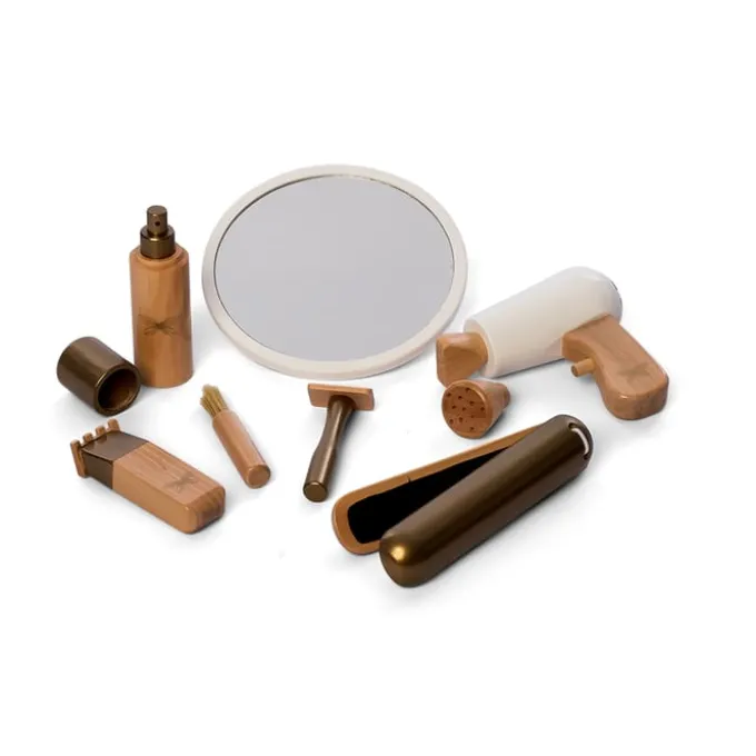 Friseurset aus Holz - 9 Teile