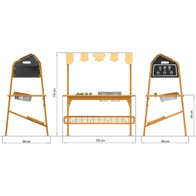 Gartenspiel – Eisbude & Marktstand