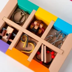 Gehirnpuzzle-Set - m. 6 Puzzles