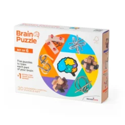 Gehirnpuzzle-Set - m. 6 Puzzles